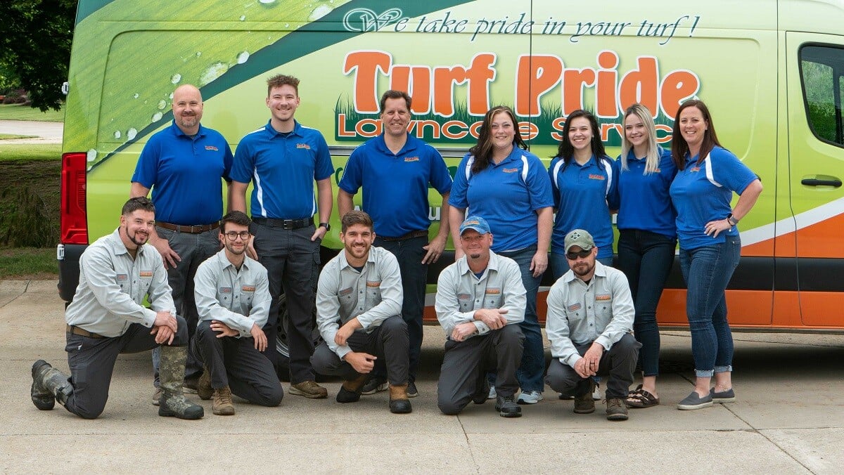 turfpride team in front of van