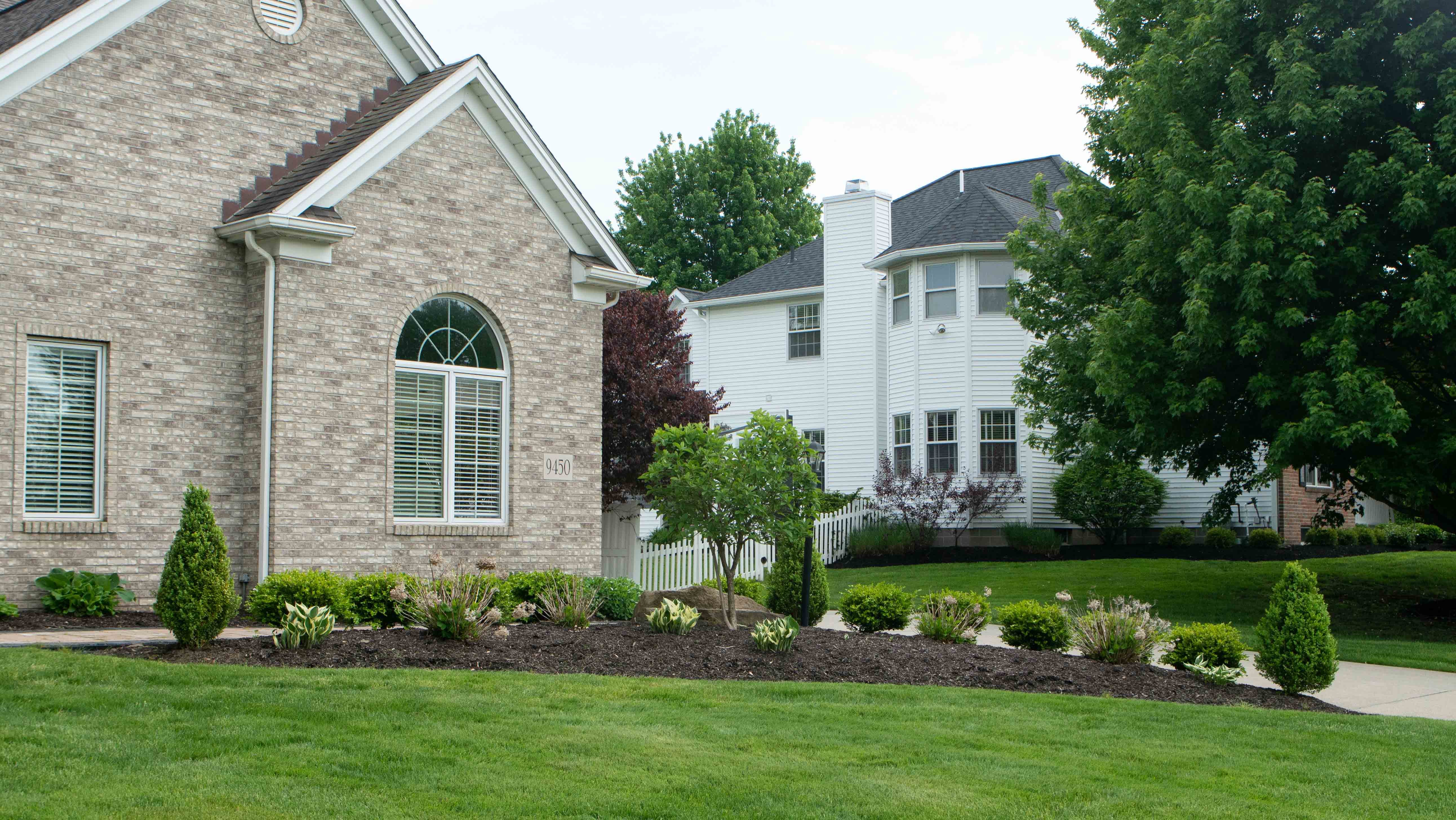 house with green lawn and curb appeal 
