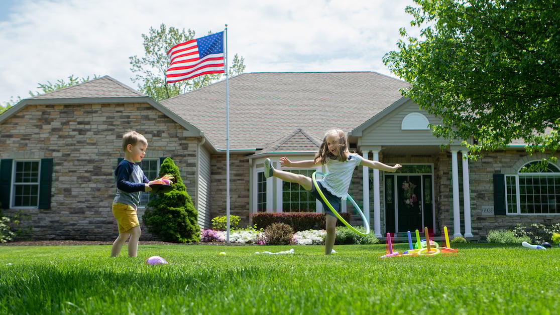 Lawn care-customer-kids-green-grass
